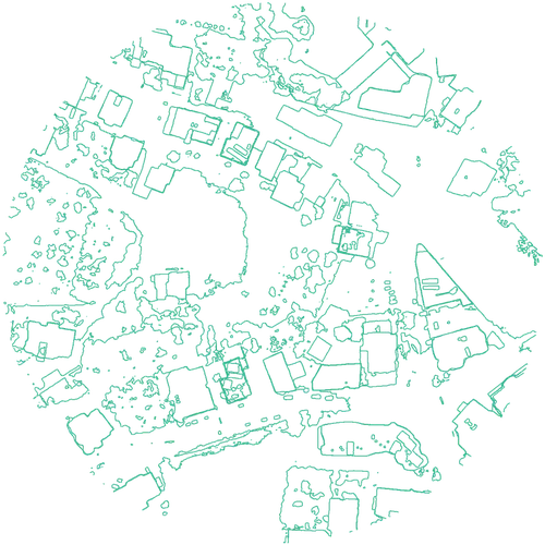 CAD-ready contour lines derived from the surveyed site