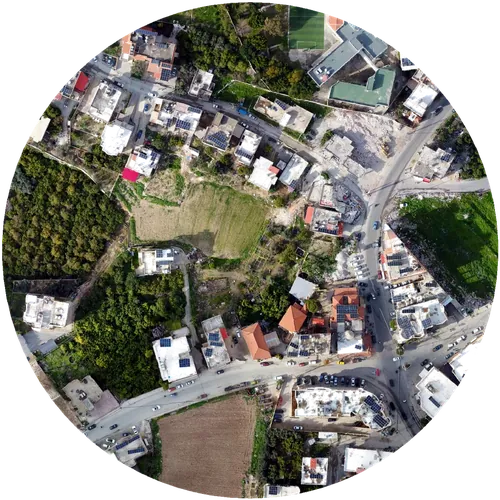 Orthophoto capture of the surveyed site